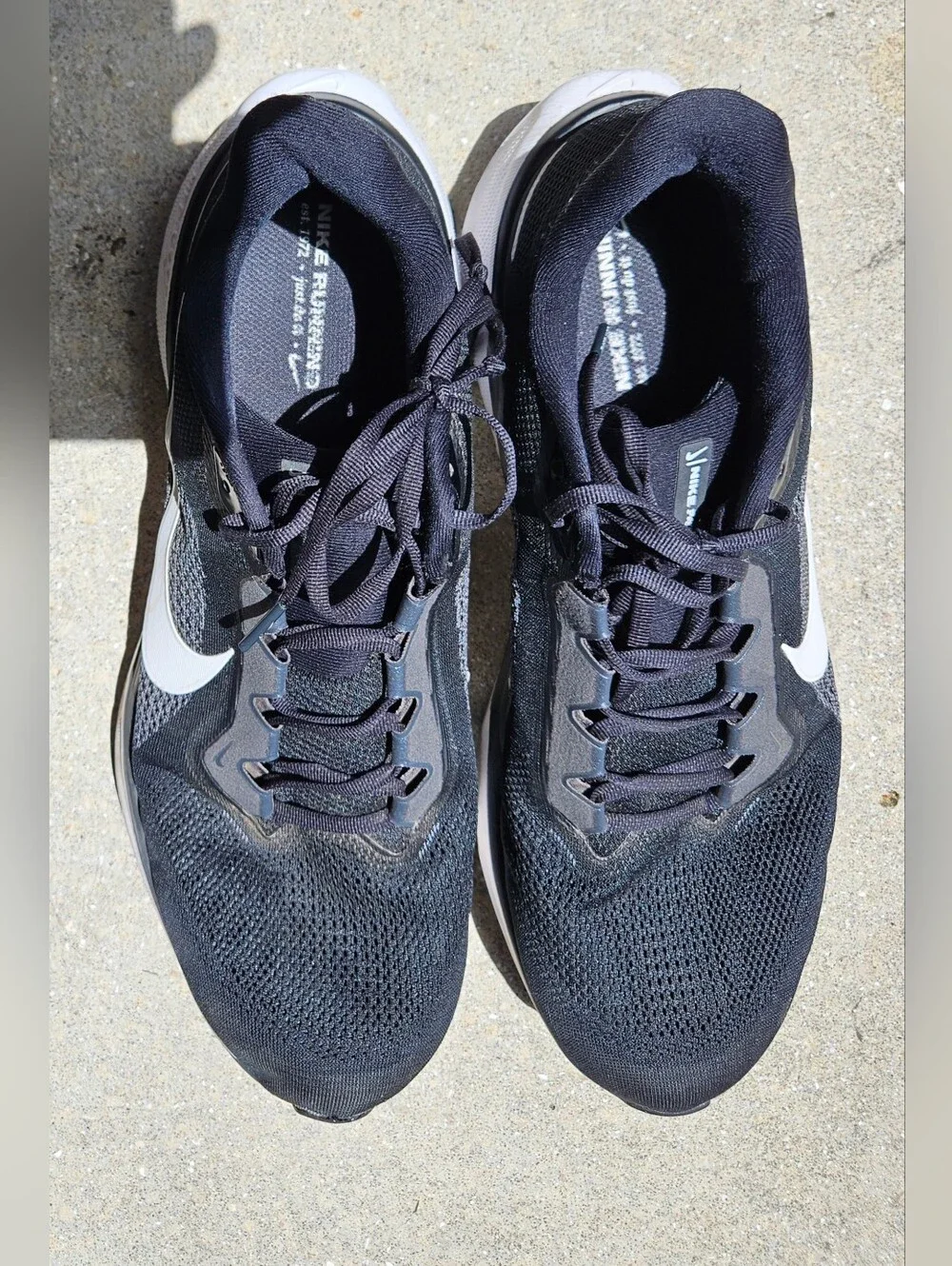 Nike Air Zoom Pegasus 41 Black White Running Shoes Men's 15 FD2722-002 EUR 49.5